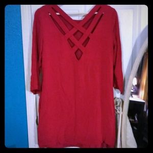 Oversized Red Dress/Shirt